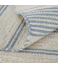Feizy Duprine Casual Stripes, Blue/Ivory/Tan, 5' x 8' Area Rug