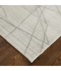 Feizy Whitton Casual Abstract, Ivory/Gray, 9' x 12' Area Rug