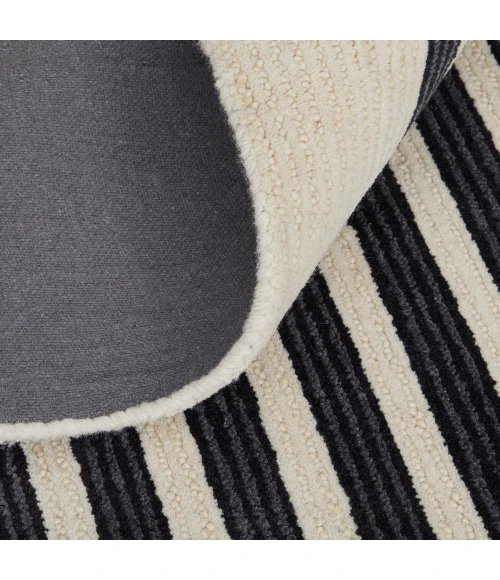 Feizy Maguire Industrial Abstract, Gray/Ivory/Black, 5' x 8' Area Rug