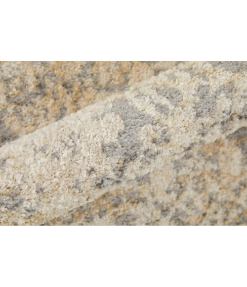 Feizy Camellia Casual Floral & Botanical, Gray/Ivory, 4'-3" x 6'-3" Accent Rug