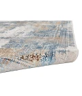 Feizy Cadiz Industrial Abstract, Blue/Gray/Gold, 13' x 20' Area Rug