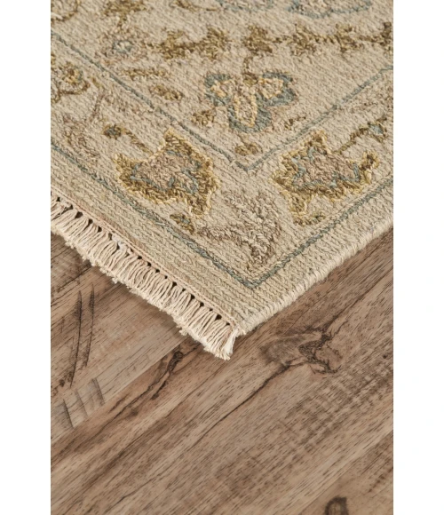 Feizy Amherst Ivory/Yellow/Blue 7390759F 7ft.9in. x 9ft.9in. Rect. Rug