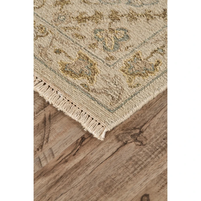 Feizy Amherst Ivory/Yellow/Blue 7390759F 7ft.9in. x 9ft.9in. Rect. Rug