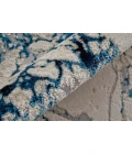 Feizy Indio Industrial Abstract, Ivory/Blue/Black, 8' x 10' Area Rug