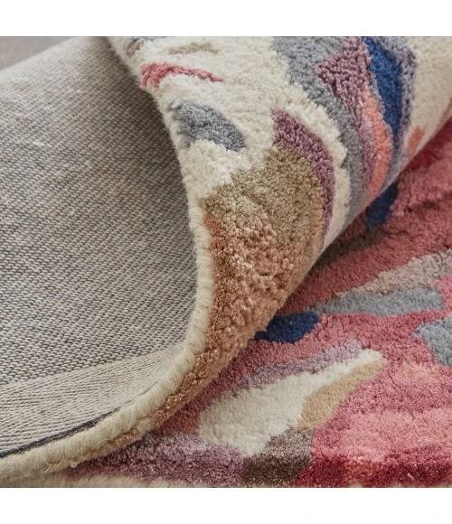 Feizy Dafney Casual Floral & Botanical, Blue/Pink/Gray, 5' x 8' Area Rug