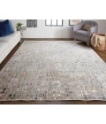 Feizy Laina BEIGE/GRAY LAI39G0F 3 ft. X 5 ft. Rectangle Rug