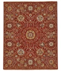 Feizy Amherst Classic Geometric, Red/Gold/Ivory, 9'-6" x 13'-6" Area Rug