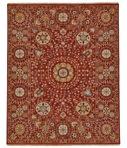 Feizy Amherst 0758F RED Area Rug 9 ft. 6 in. X 13 ft. 6 in. Rectangle