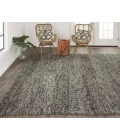 Feizy Berkeley Casual Abstract, Gray/Taupe/Black, 9'-6" x 13'-6" Area Rug