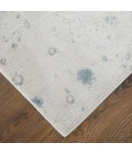 Feizy Astra Industrial Abstract, Blue/Gray/Ivory, 2'-10" x 7'-10" Runner