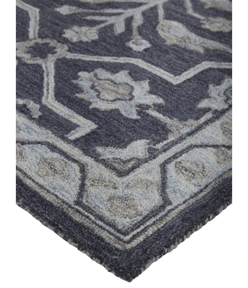 Feizy Fallon Rustic Farmhouse Rug, Ornamental, Odyssey Gray, 2ft x 3ft Accent Rug