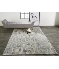 Feizy Micah Luxury & Glam Distressed, Gray/Taupe/Silver, 12' x 18' Area Rug