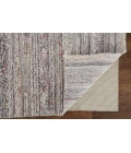 Feizy Alden Contemporary Bohemian Shag Rug, Gray/Red/Yellow, 5ft x 8ft Area Rug