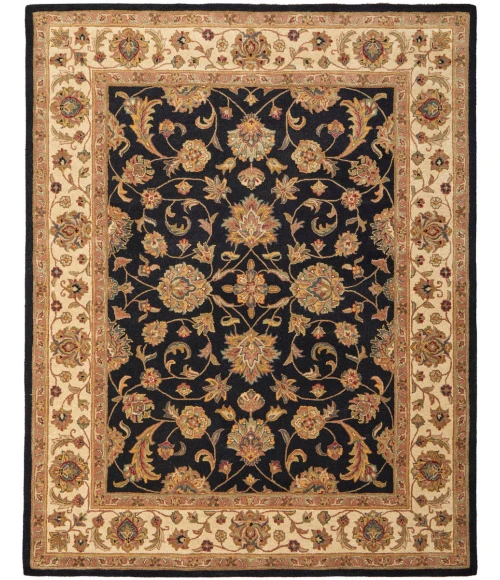 Feizy Wagner Classic Oriental, Black/Gold/Tan, 5' x 8' Area Rug