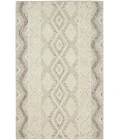 Feizy Anica Moroccan Wool Tufted Rug, Moroccan Style, Ivory/Gray, 4ft x 6ft Accent Rug