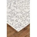Feizy Belfort Modern Medallion Rug, Ivory/Charcoal, 9ft x 12ft Area Rug