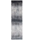 Feizy Cadiz Casual Abstract, Gray/Black/Silver, 3'-1" x 10' Runner
