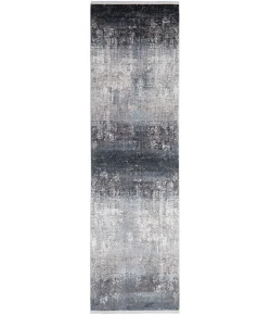Feizy Cadiz 39FWF CHARCOAL/BLACK Area Rug 3 ft. 1 in. X 10 ft. Runner