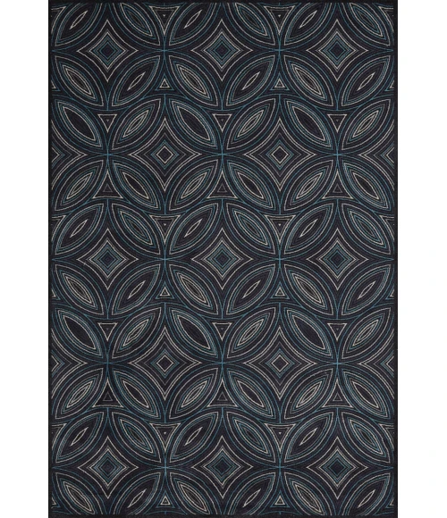 Feizy Azeri Industrial Abstract, Black/Blue, 10' x 13'-2" Area Rug