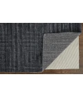 Feizy Redford Minimal Viscose Rug, Charcoal Gray/Gray, 5' x 8' Area Rug