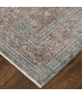 Feizy Marquette Bohemian & Eclectic Medallion, Blue/Red/Gray, 2'-8" x 12' Runner