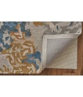 Feizy Everley Casual Abstract, Gray/Blue/Gold, 12' x 15' Area Rug