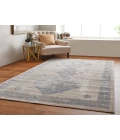 Feizy Camellia BLUE/IVORY CMA39K9F 4 ft. 3 in. X 6 ft. 3 in. Rectangle Rug
