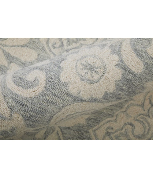 Feizy Belfort Classic Medallion, Blue/Ivory, 10' x 14' Area Rug