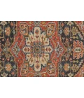Feizy Carrington Bohemian & Eclectic Medallion, Red/Black/Ivory, 2' x 3' Accent Rug