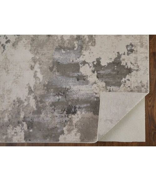 Feizy Prasad Casual Watercolor, Ivory/Gray, 8' x 11' Area Rug