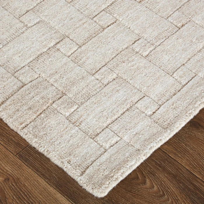 Feizy Redford Minimal Viscose Rug, Beige, 12' x 15' Area Rug