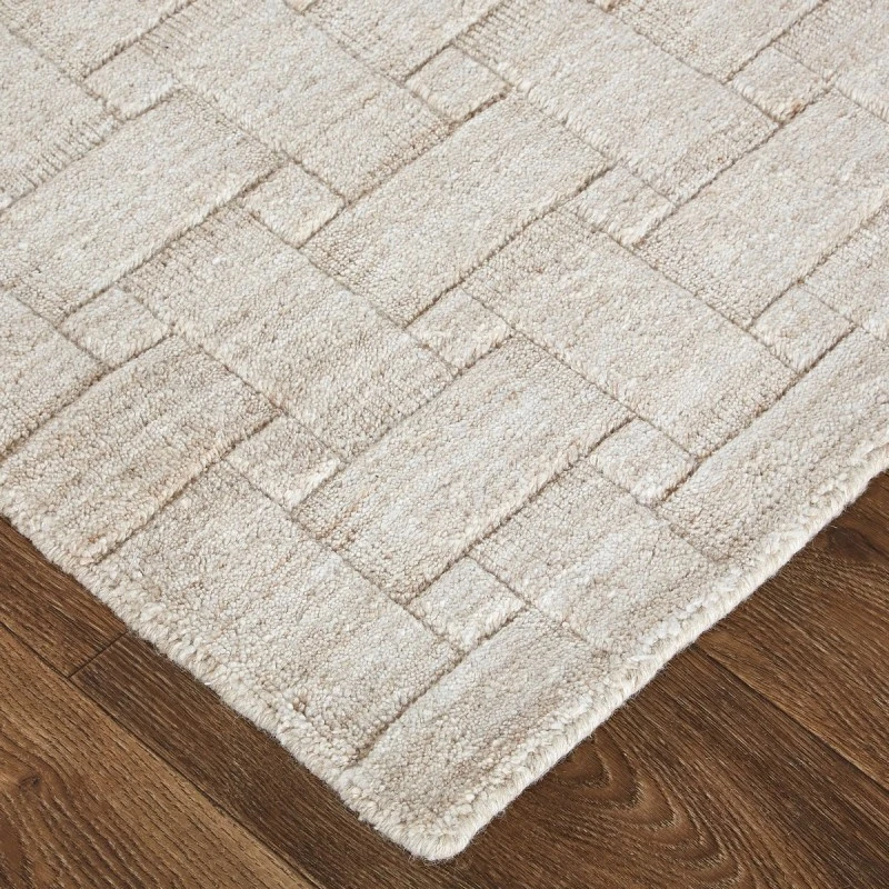 Feizy Redford Minimal Viscose Rug, Beige, 2' x 3' Area Rug