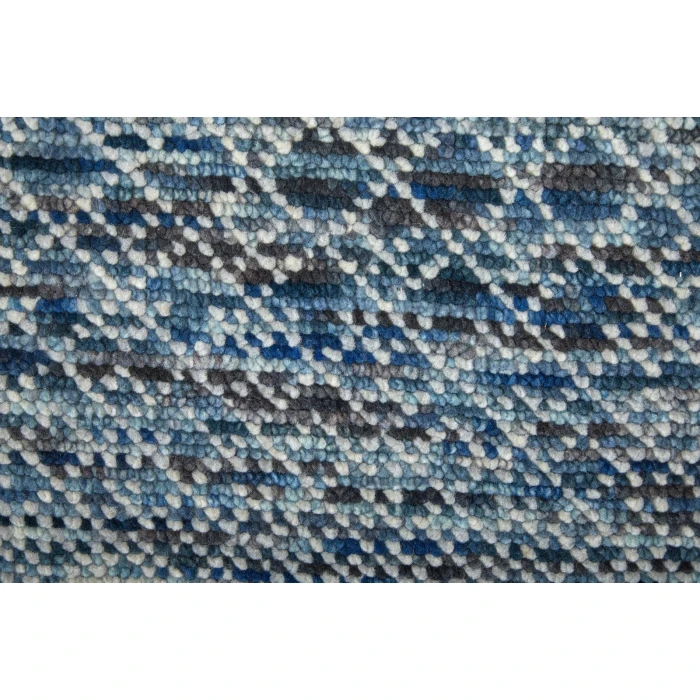 Feizy Branson Casual Solid, Blue/Ivory, 2' x 3' Accent Rug
