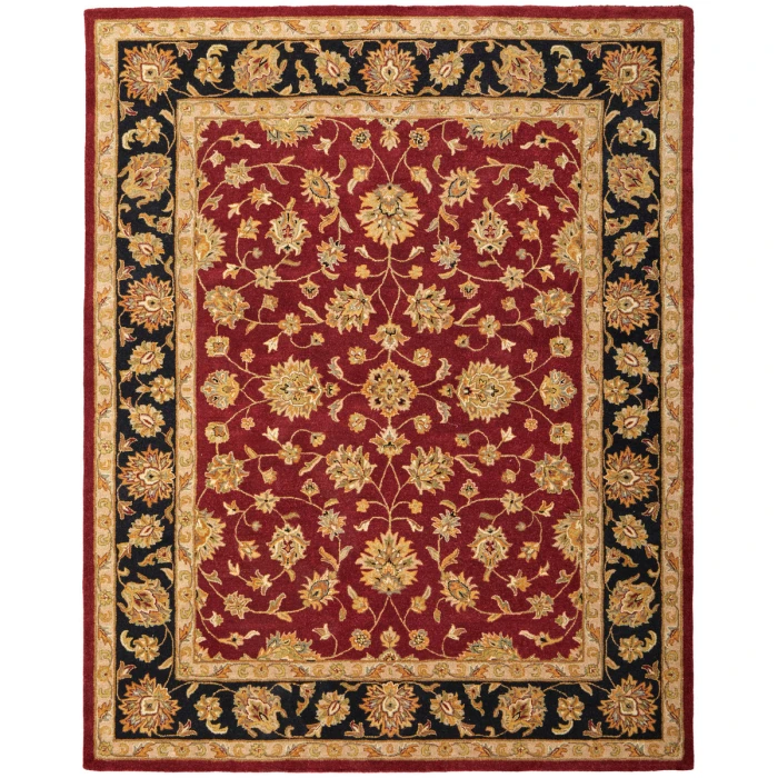 Feizy Wagner Classic Oriental, Red/Black/Gold, 5' x 8' Area Rug