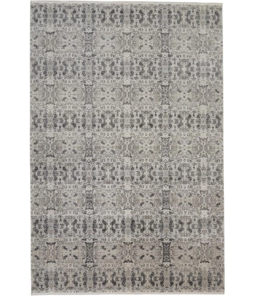 Feizy Cadiz Industrial Oriental, Gray/Taupe/Ivory, 11'-6" x 14'-6" Area Rug