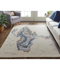 Feizy Serrano 8855F BLUE/BEIGE Area Rug 9 ft. X 12 ft. Rectangle