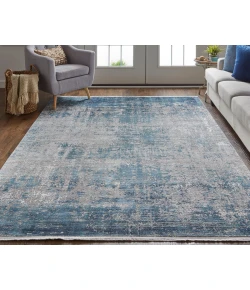 Feizy Cadiz 39FWF BLUE/GRAY Area Rug 4 ft. 10 in. X 7 ft. 10 in. Rectangle