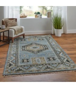 Feizy Fillmore 6935F BLUE/GREEN Area Rug 8 ft. X 8 ft. Round