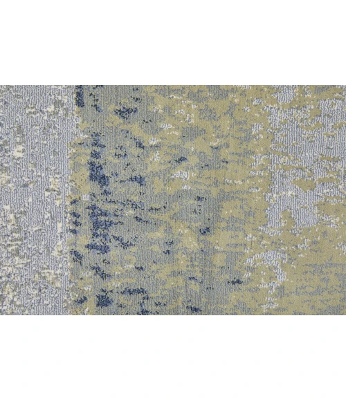 Feizy Clio Casual Abstract, Blue/Green/Ivory, 2'-9" x 7'-10" RUNNER Runner
