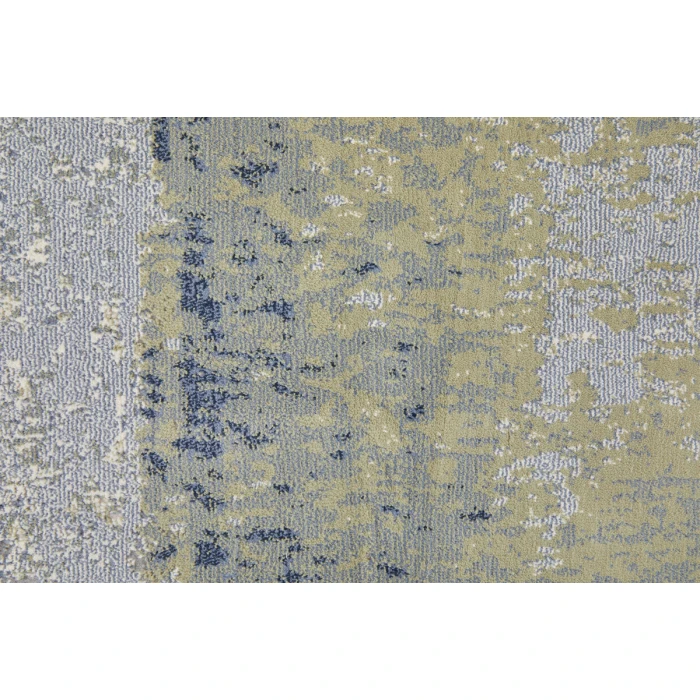 Feizy Clio Casual Abstract, Blue/Green/Ivory, 9' x 12' Area Rug