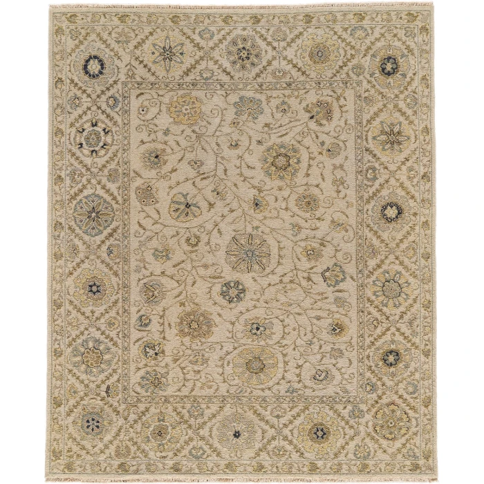 Feizy Amherst Ivory/Yellow/Blue 7390759F 7ft.9in. x 9ft.9in. Rect. Rug