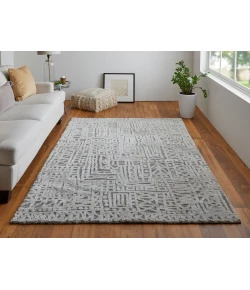 Feizy Colton 8793F GRAY Area Rug 9 ft. 6 in. X 13 ft. 6 in. Rectangle