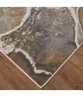 Feizy Clio Industrial Abstract, Gray/Brown, 12' x 15' Area Rug