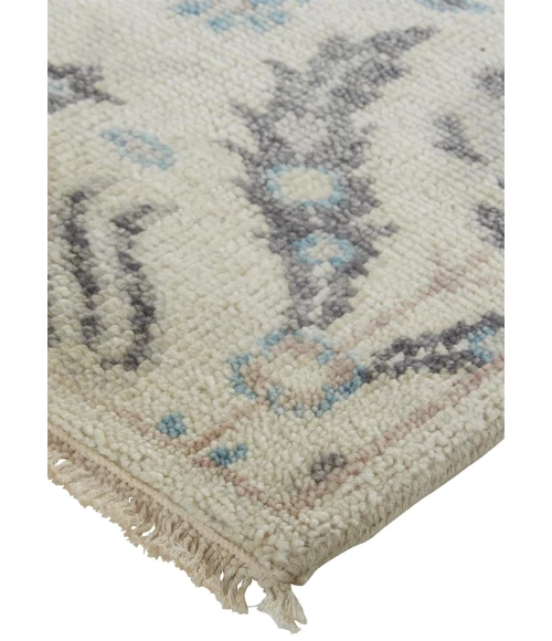 Feizy Beall Luxury Wool Rug, Arts and Crafts, Beige, 5ft - 6in x 8ft - 6in Area Rug