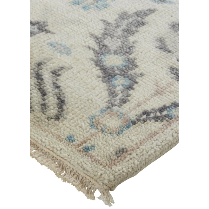 Feizy Beall Luxury Wool Rug, Arts and Crafts, Beige, 9ft - 6in x 13ft - 6in Area Rug
