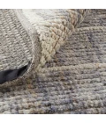 Feizy Alford Minimalist Eyelash Wool Rug, Gray/Blue/Ivory, 11ft-6in x 15ft Area Rug
