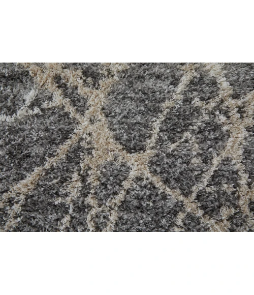 Feizy Mynka Casual Abstract, Gray/Ivory, 10' x 14' Area Rug