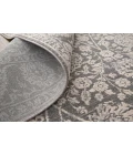 Feizy Thackery Transitional Oriental Rug, Charcoal/Bone White, 5ft-6in x 5ft-6in Round