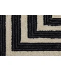Feizy Maguire Industrial Abstract, Gray/Ivory/Black, 5' x 8' Area Rug