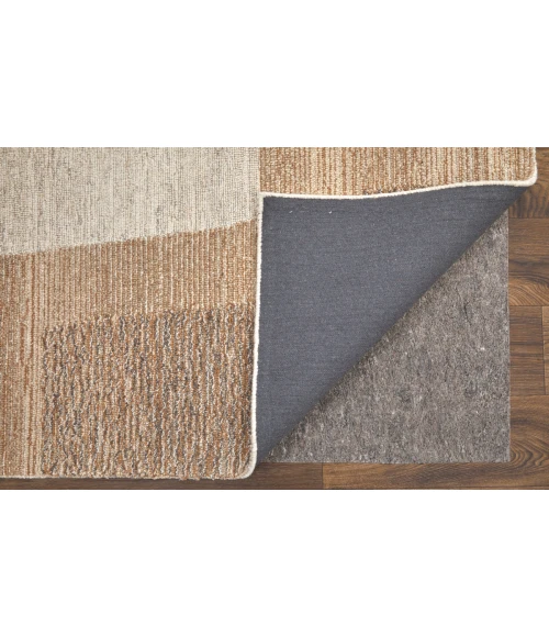 Feizy Pollock Casual Abstract, Brown/Tan/Ivory, 5' x 8' Area Rug
